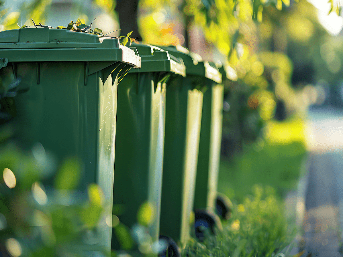 waste management - bins out for collection